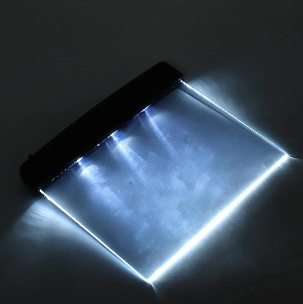 Lampa LED pentru citit carti, Zola, lumina blanda si stabila pentru ochi, din plastic, 150x170x15 mm, transparenta Lampa LED pentru citit carti, Zola, lumina blanda si stabila pentru ochi, din plastic, 150x170x15 mm, transparenta